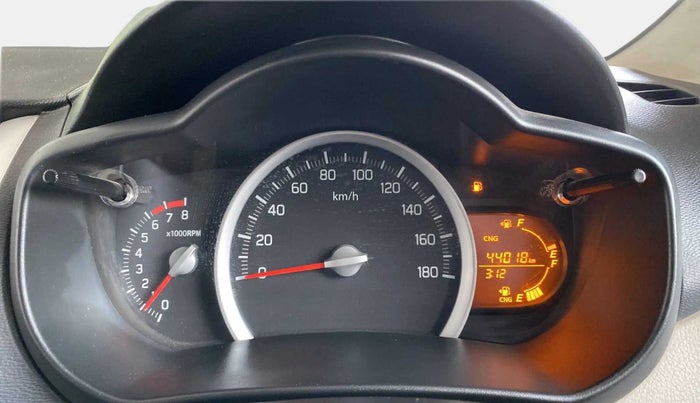 2020 Maruti Celerio VXI (O) CNG, CNG, Manual, 44,011 km, Odometer Image