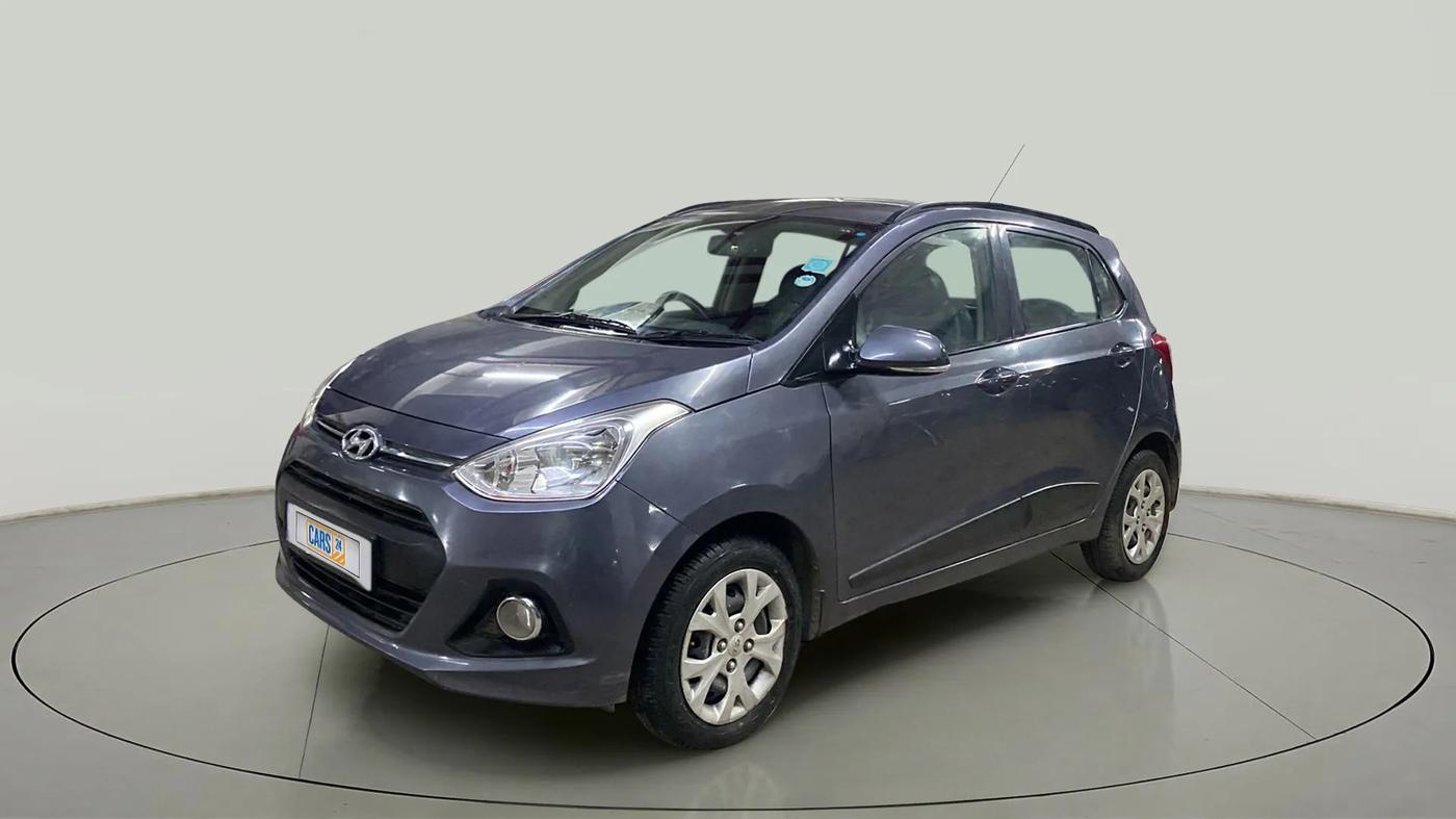 2015 Hyundai Grand i10 SPORTZ 1.2 KAPPA VTVT, Petrol, Manual, 51,812 km, Left Front Diagonal