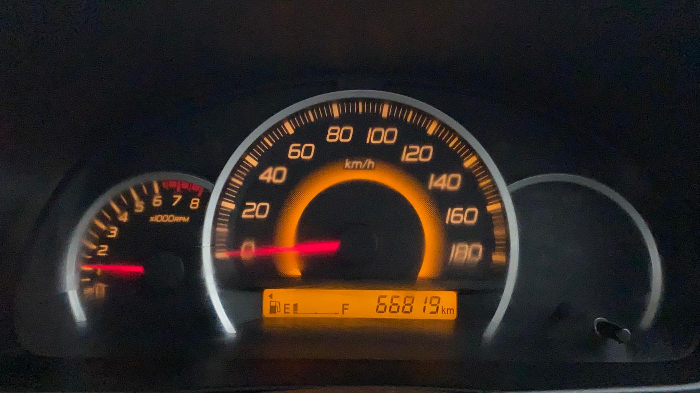 2013 Maruti Wagon R 1.0 VXI, Petrol, Manual, 66,819 km, Odometer Image