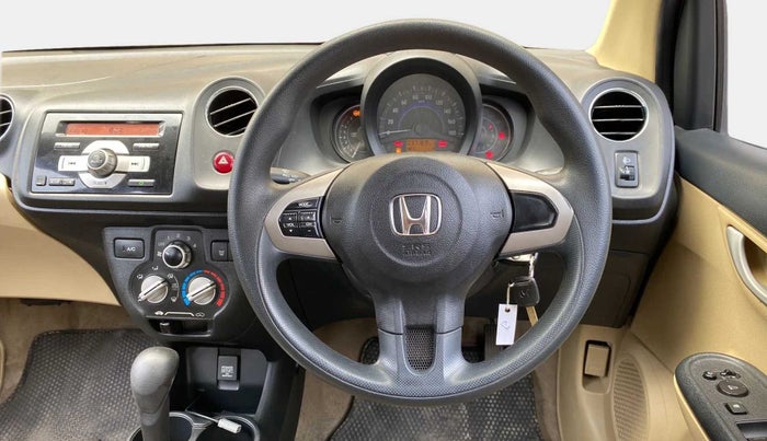2015 Honda Brio VX AT, Petrol, Automatic, 37,165 km, Steering Wheel Close Up