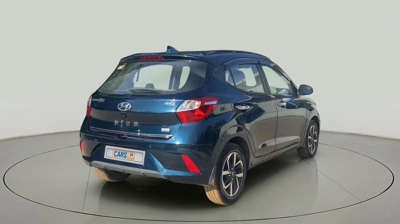 2021 Hyundai GRAND I10 NIOS ASTA AMT 1.2 KAPPA VTVT, Petrol, Automatic, 29,517 km, Right Back Diagonal