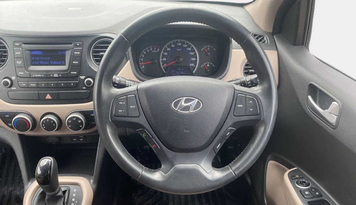 2016 Hyundai Grand i10 ASTA AT 1.2 KAPPA VTVT, Petrol, Automatic, 40,641 km, Steering Wheel Close Up