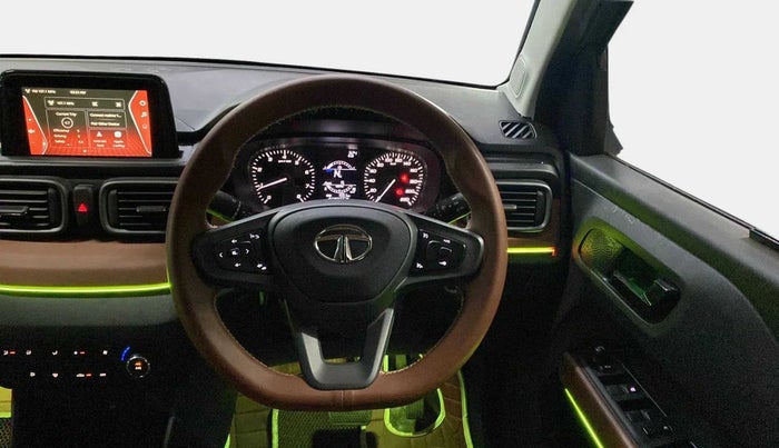 2023 Tata PUNCH  ACCOMPLISHED AMT CAMO EDITION, Petrol, Automatic, 1,329 km, Steering Wheel Close Up