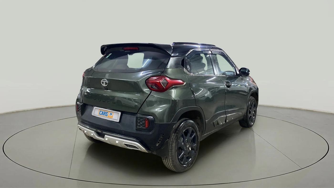 2023 Tata PUNCH  ACCOMPLISHED AMT CAMO EDITION, Petrol, Automatic, 1,329 km, Right Back Diagonal