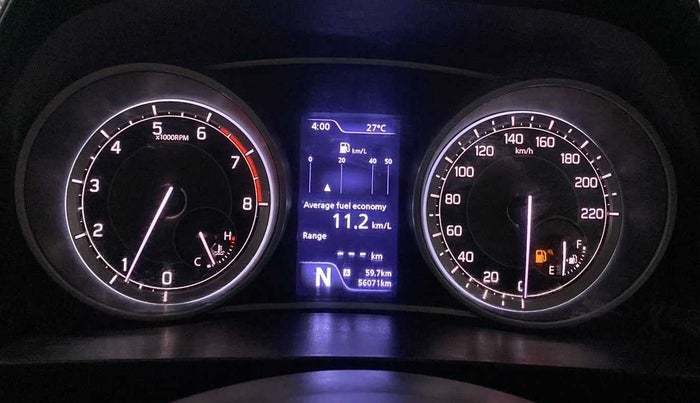 2020 Maruti Dzire ZXI PLUS AMT, Petrol, Automatic, 56,455 km, Odometer Image