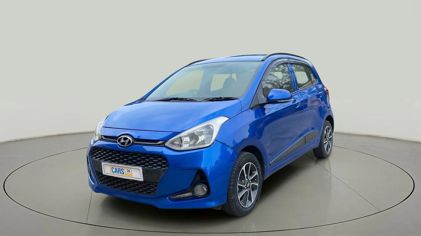 2017 Hyundai Grand i10 SPORTZ (O) AT 1.2 KAPPA VTVT, Petrol, Automatic, 97,291 km, Left Front Diagonal