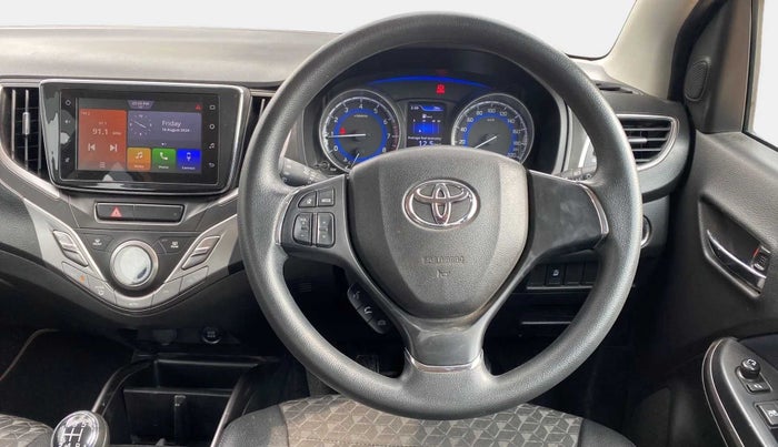 2019 Toyota Glanza G ISG, Petrol, Manual, 45,958 km, Steering Wheel Close Up