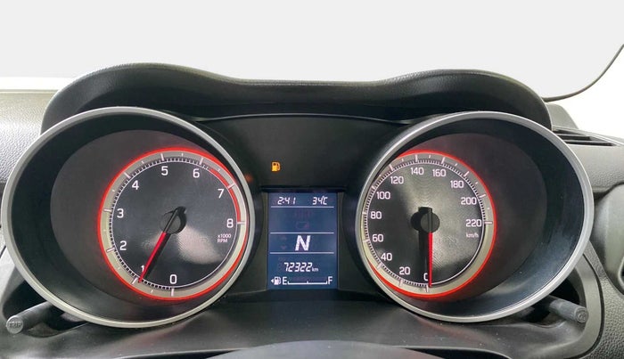 2020 Maruti Swift ZXI PLUS AMT, Petrol, Automatic, 72,424 km, Odometer Image
