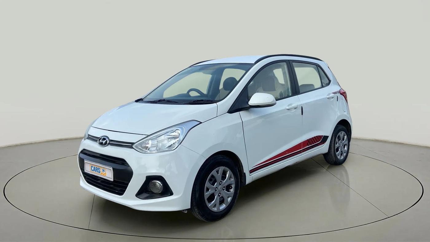 2016 Hyundai Grand i10 SPORTZ 1.2 KAPPA VTVT, CNG, Manual, 94,622 km, Left Front Diagonal