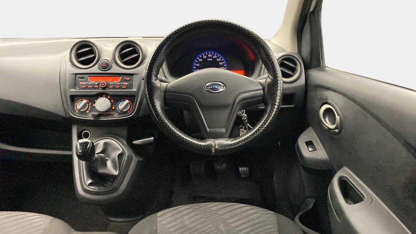2018 Datsun Go Plus T, CNG, Manual, 46,921 km, Steering Wheel Close Up