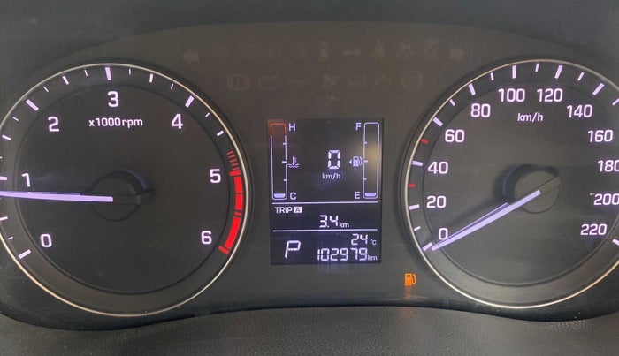 2016 Hyundai Creta SX PLUS AT 1.6 DIESEL, Diesel, Automatic, 1,03,218 km, Odometer Image