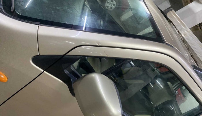 2014 Maruti Wagon R 1.0 VXI, Petrol, Manual, 42,307 km, Left A pillar - Slightly dented