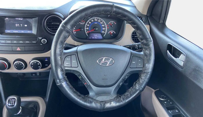 2017 Hyundai Grand i10 SPORTZ 1.2 KAPPA VTVT, Petrol, Manual, 15,497 km, Steering Wheel Close Up