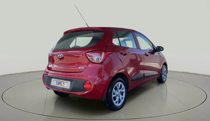 2017 Hyundai Grand i10 SPORTZ 1.2 KAPPA VTVT, Petrol, Manual, 15,497 km, Right Back Diagonal
