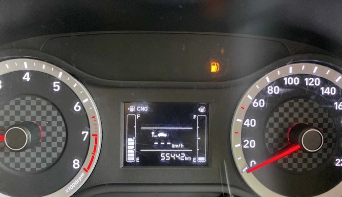2021 Hyundai AURA S 1.2 CNG, CNG, Manual, 55,433 km, Odometer Image