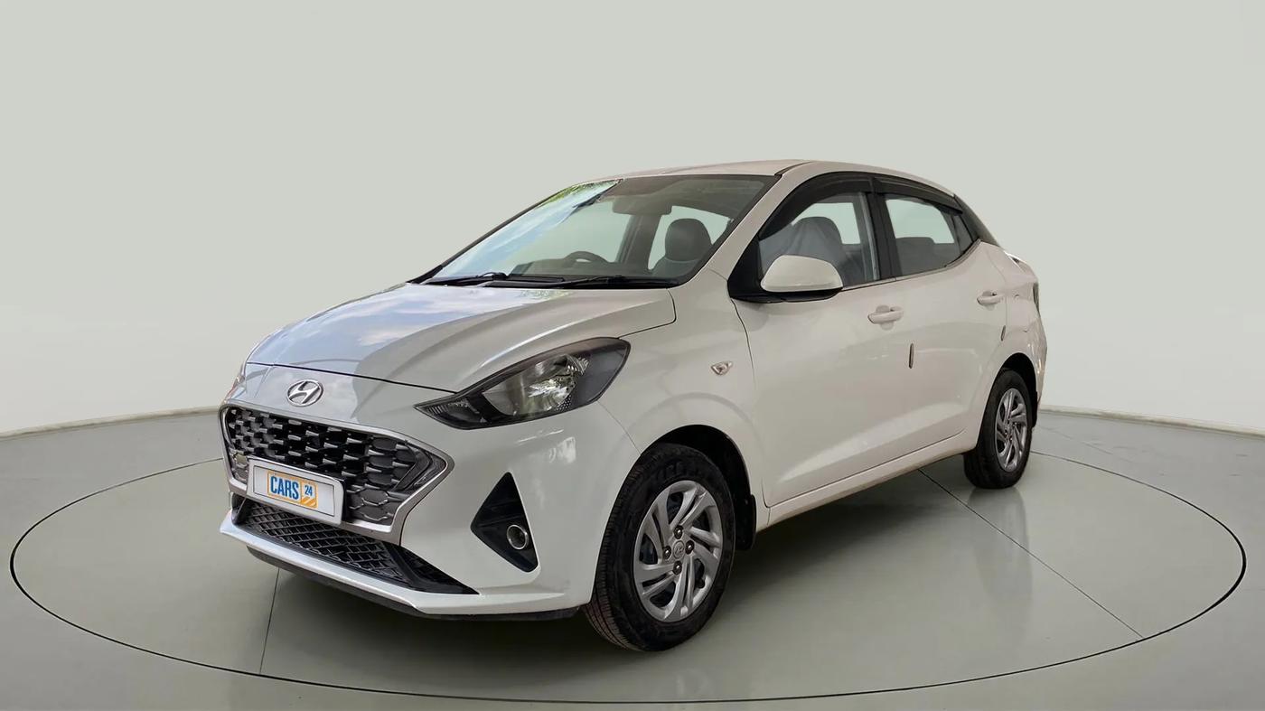 2021 Hyundai AURA S 1.2 CNG, CNG, Manual, 55,433 km, Left Front Diagonal