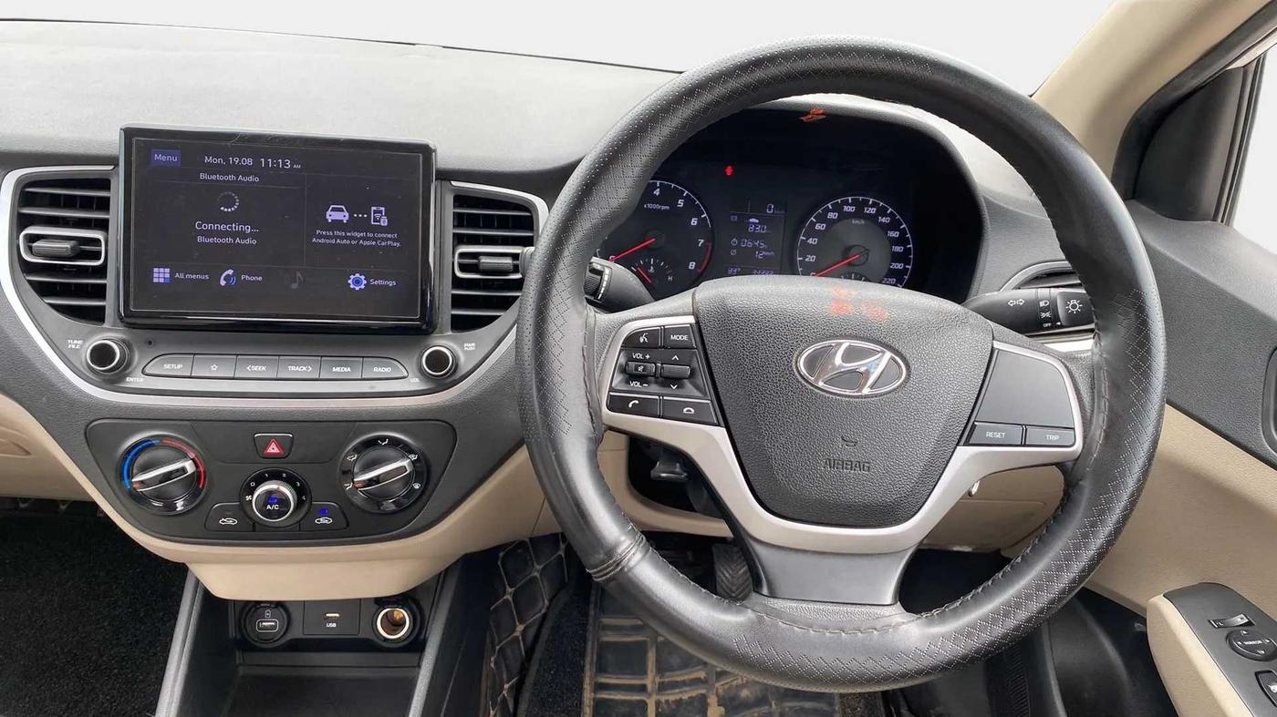 2021 Hyundai Verna S PLUS 1.5 VTVT, Petrol, Manual, 34,381 km, Steering Wheel Close Up