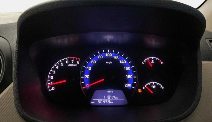 2017 Hyundai Xcent E+, Petrol, Manual, 50,492 km, Odometer Image