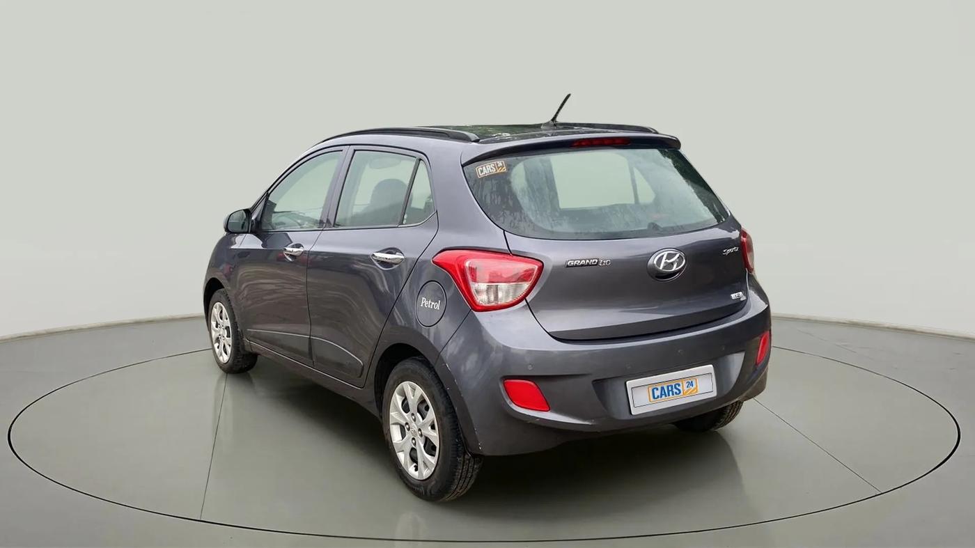 2014 Hyundai Grand i10 SPORTZ 1.2 KAPPA VTVT, Petrol, Manual, 93,192 km, Left Back Diagonal