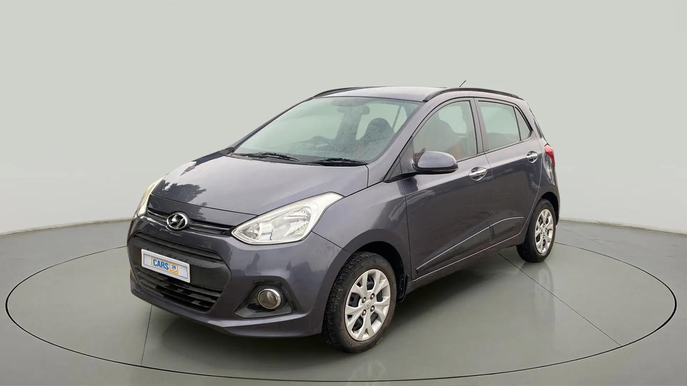 2014 Hyundai Grand i10 SPORTZ 1.2 KAPPA VTVT, Petrol, Manual, 93,192 km, Left Front Diagonal