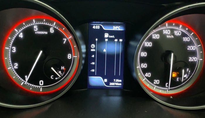 2022 Maruti Swift ZXI PLUS, Petrol, Manual, 26,933 km, Odometer Image
