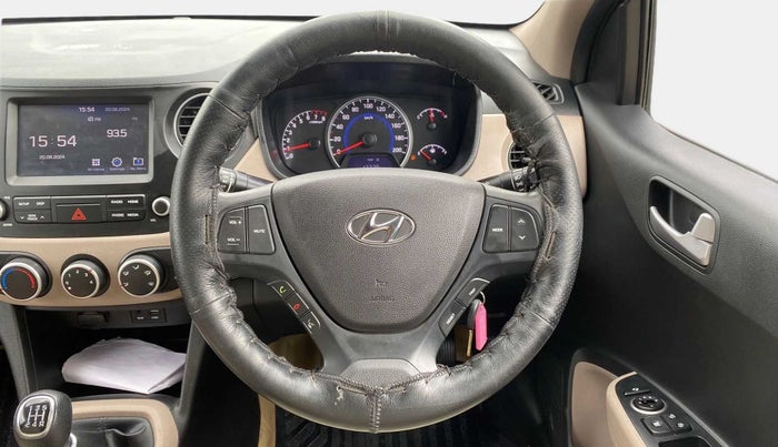 2019 Hyundai Grand i10 SPORTZ 1.2 KAPPA VTVT, CNG, Manual, 27,433 km, Steering Wheel Close Up