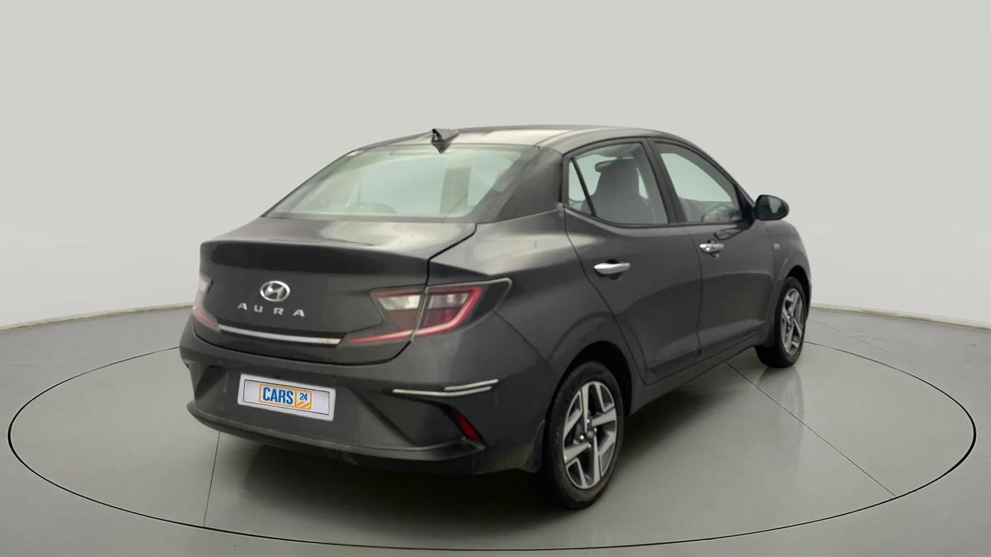 2020 Hyundai AURA SX PLUS 1.2 AMT, Petrol, Automatic, 6,273 km, Right Back Diagonal