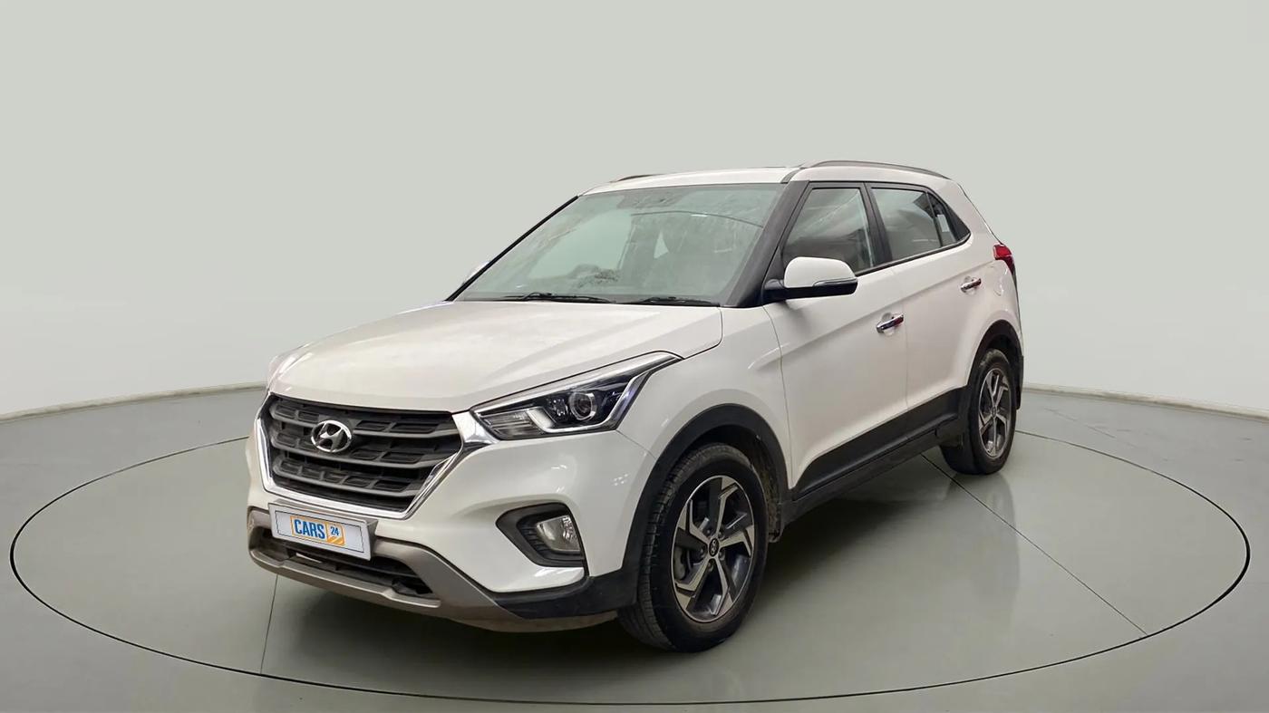 2019 Hyundai Creta SX AT 1.6 PETROL, Petrol, Automatic, 47,095 km, Left Front Diagonal