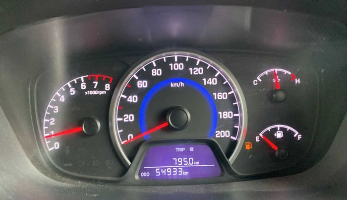 2017 Hyundai Grand i10 SPORTZ (O) 1.2 KAPPA VTVT, Petrol, Manual, 55,205 km, Odometer Image