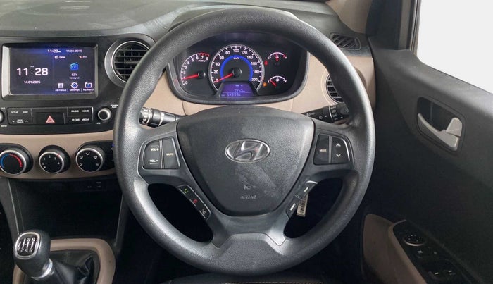 2017 Hyundai Grand i10 SPORTZ (O) 1.2 KAPPA VTVT, Petrol, Manual, 55,205 km, Steering Wheel Close Up