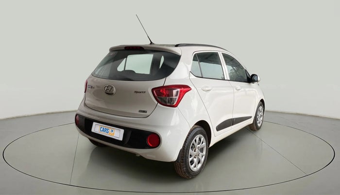 2017 Hyundai Grand i10 SPORTZ (O) 1.2 KAPPA VTVT, Petrol, Manual, 55,205 km, Right Back Diagonal