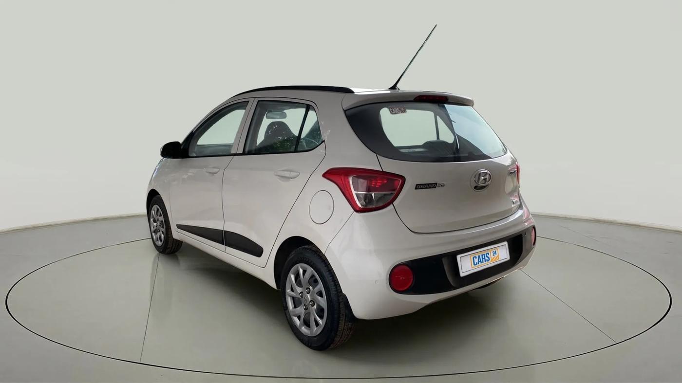2017 Hyundai Grand i10 SPORTZ (O) 1.2 KAPPA VTVT, Petrol, Manual, 55,205 km, Left Back Diagonal