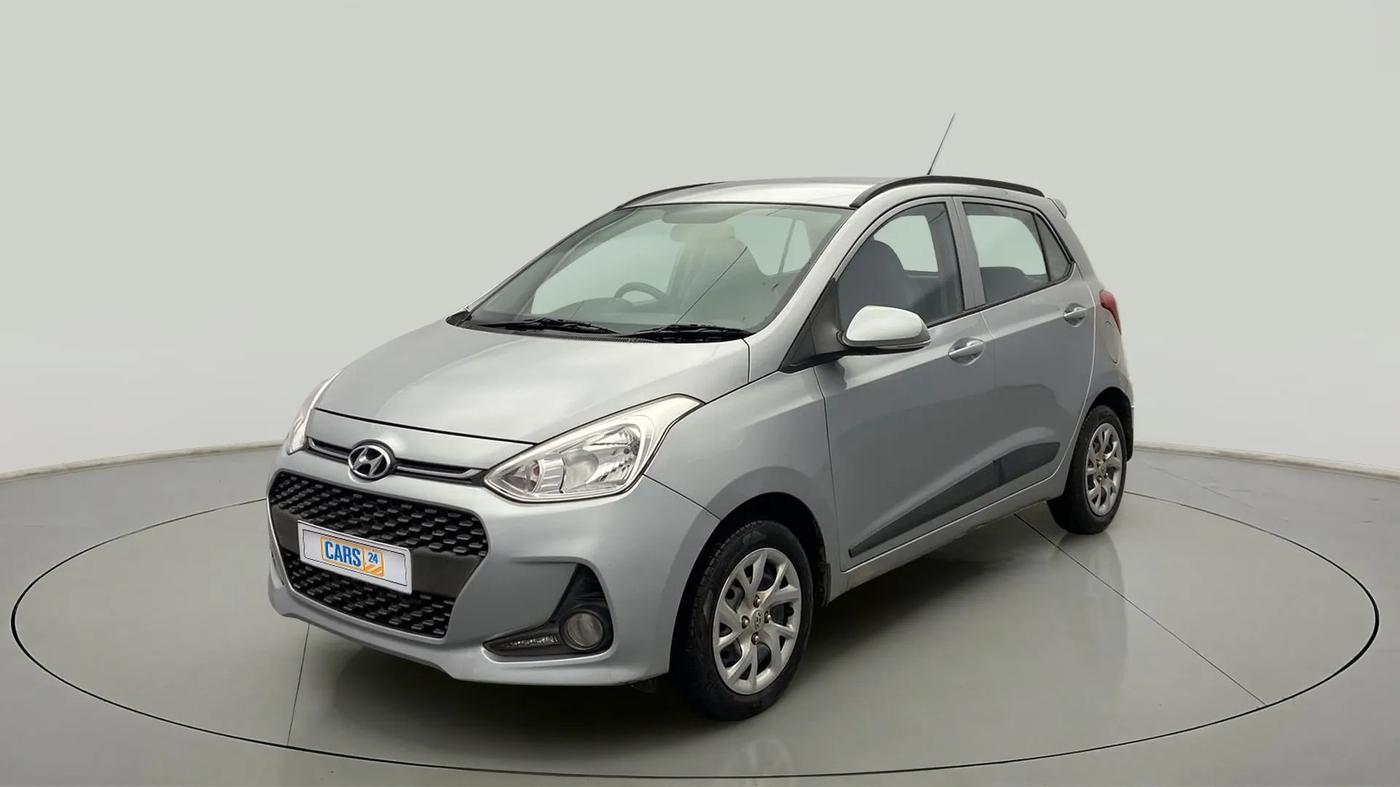 2018 Hyundai Grand i10 SPORTZ 1.2 KAPPA VTVT, Petrol, Manual, 72,076 km, Left Front Diagonal
