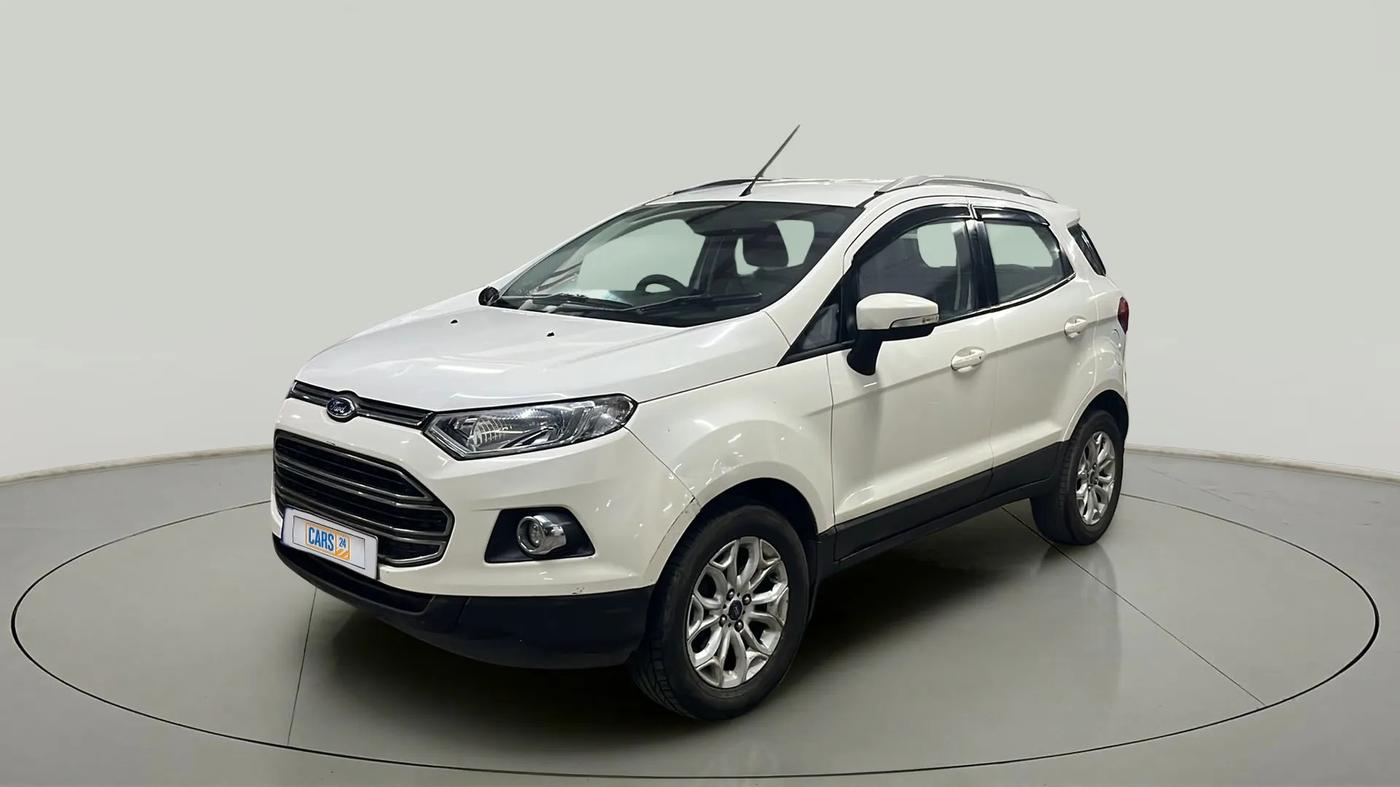 2016 Ford Ecosport TITANIUM+ 1.5L DIESEL, Diesel, Manual, 1,00,253 km, Left Front Diagonal