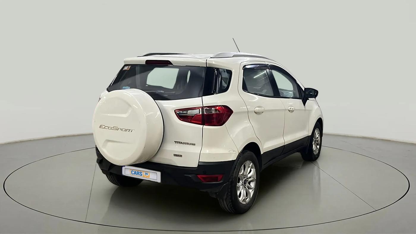 2016 Ford Ecosport TITANIUM+ 1.5L DIESEL, Diesel, Manual, 1,00,253 km, Right Back Diagonal