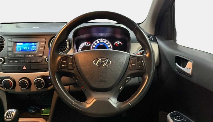 2016 Hyundai Grand i10 ASTA (O) 1.2 KAPPA VTVT, Petrol, Manual, 24,490 km, Steering Wheel Close Up