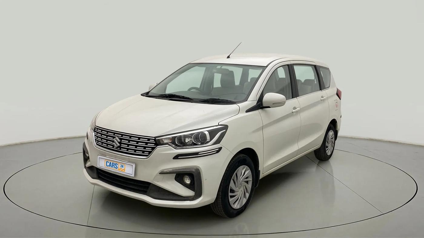 2019 Maruti Ertiga VXI AT SHVS, Petrol, Automatic, 37,985 km, Left Front Diagonal