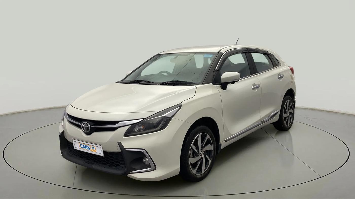2023 Toyota Glanza V AMT, Petrol, Automatic, 24,402 km, Left Front Diagonal