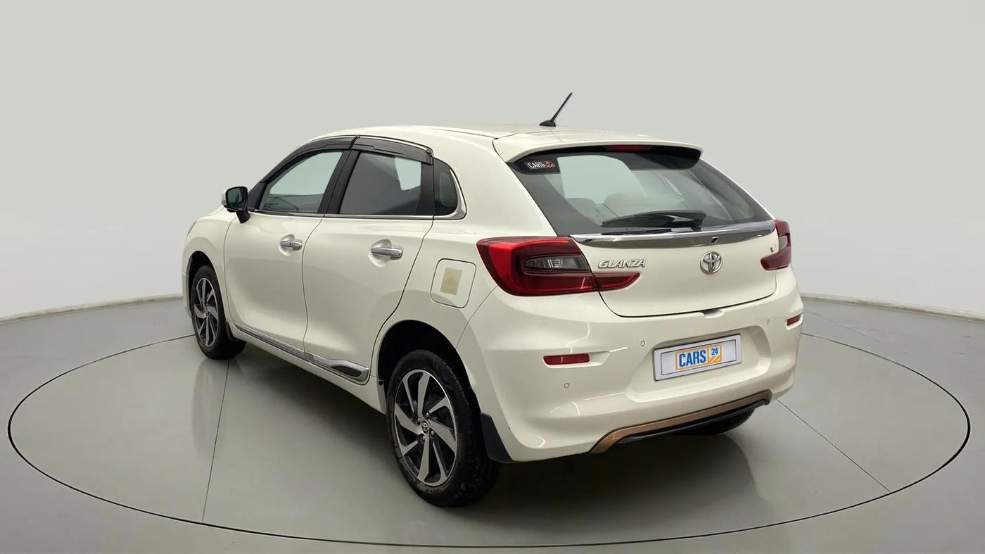 2023 Toyota Glanza V AMT, Petrol, Automatic, 24,402 km, Left Back Diagonal