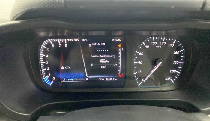2021 Tata ALTROZ XZ PETROL, Petrol, Manual, 28,837 km, Odometer Image