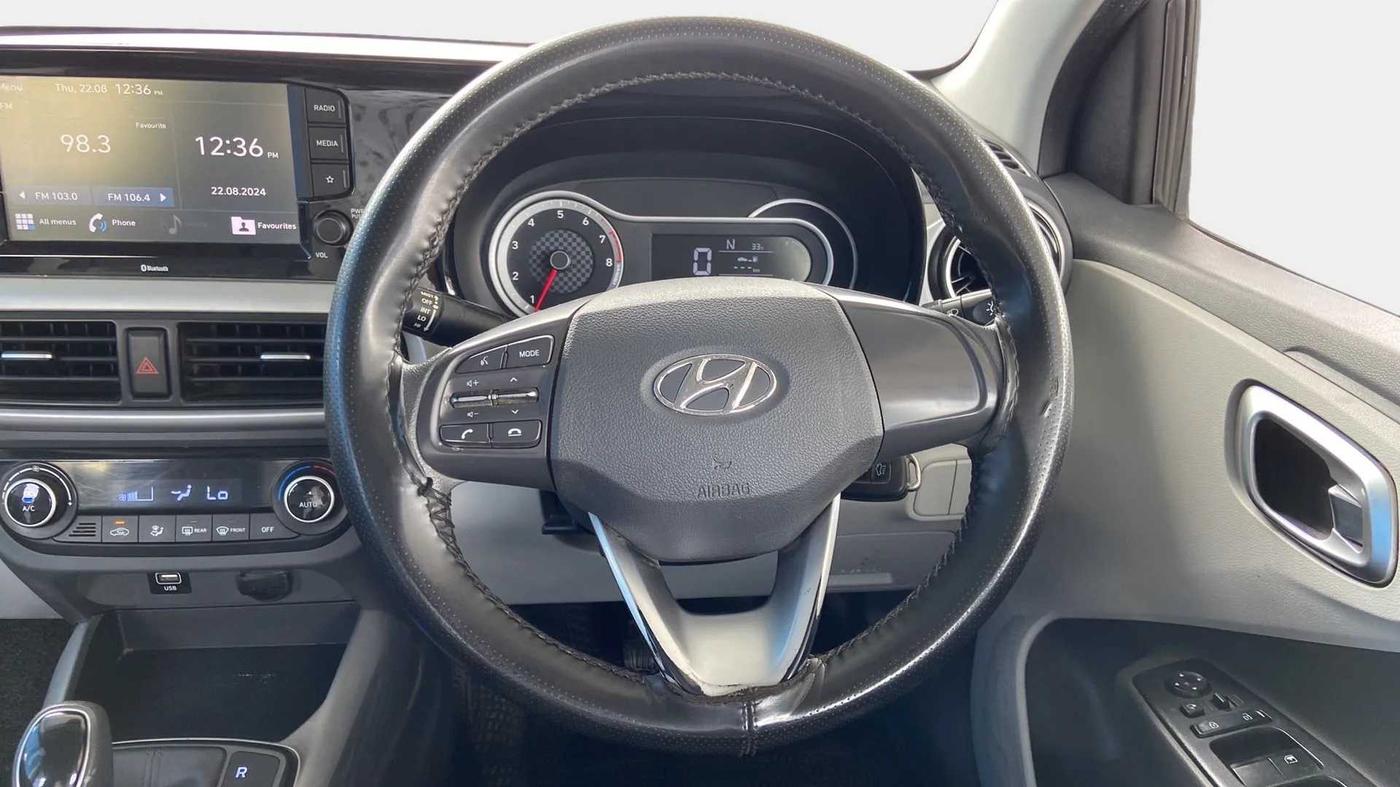 2021 Hyundai GRAND I10 NIOS SPORTZ AMT 1.2 KAPPA VTVT, Petrol, Automatic, 50,099 km, Steering Wheel Close Up
