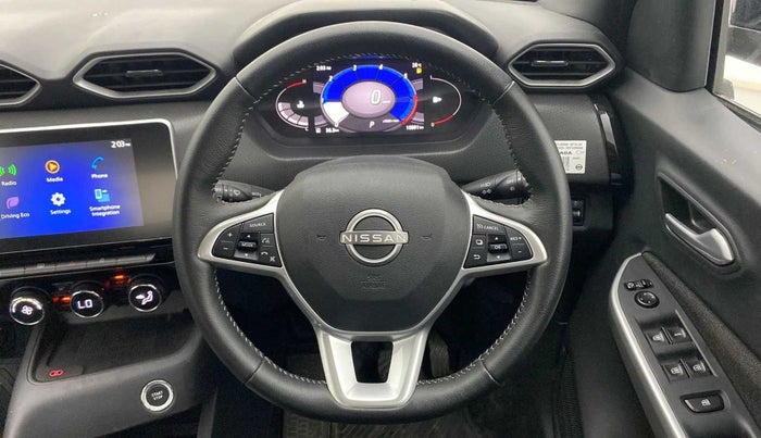 2023 Nissan MAGNITE XV PREMIUM TURBO (O) CVT, Petrol, Automatic, 10,864 km, Steering Wheel Close Up