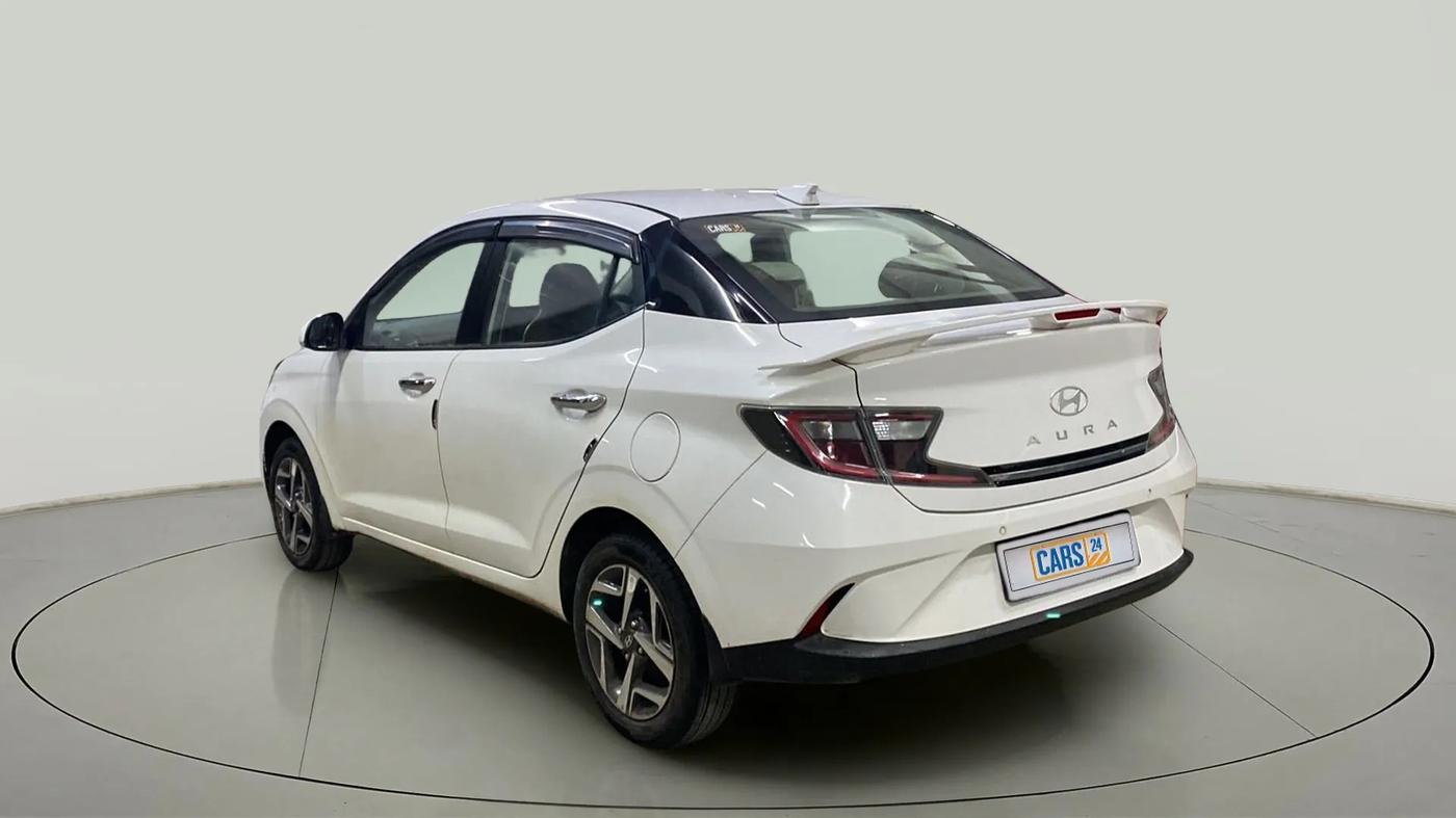 2023 Hyundai AURA SX 1.2 CNG, CNG, Manual, 7,750 km, Left Back Diagonal