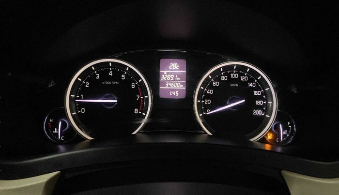 2015 Maruti Ciaz ZXI+, Petrol, Manual, 34,622 km, Odometer Image