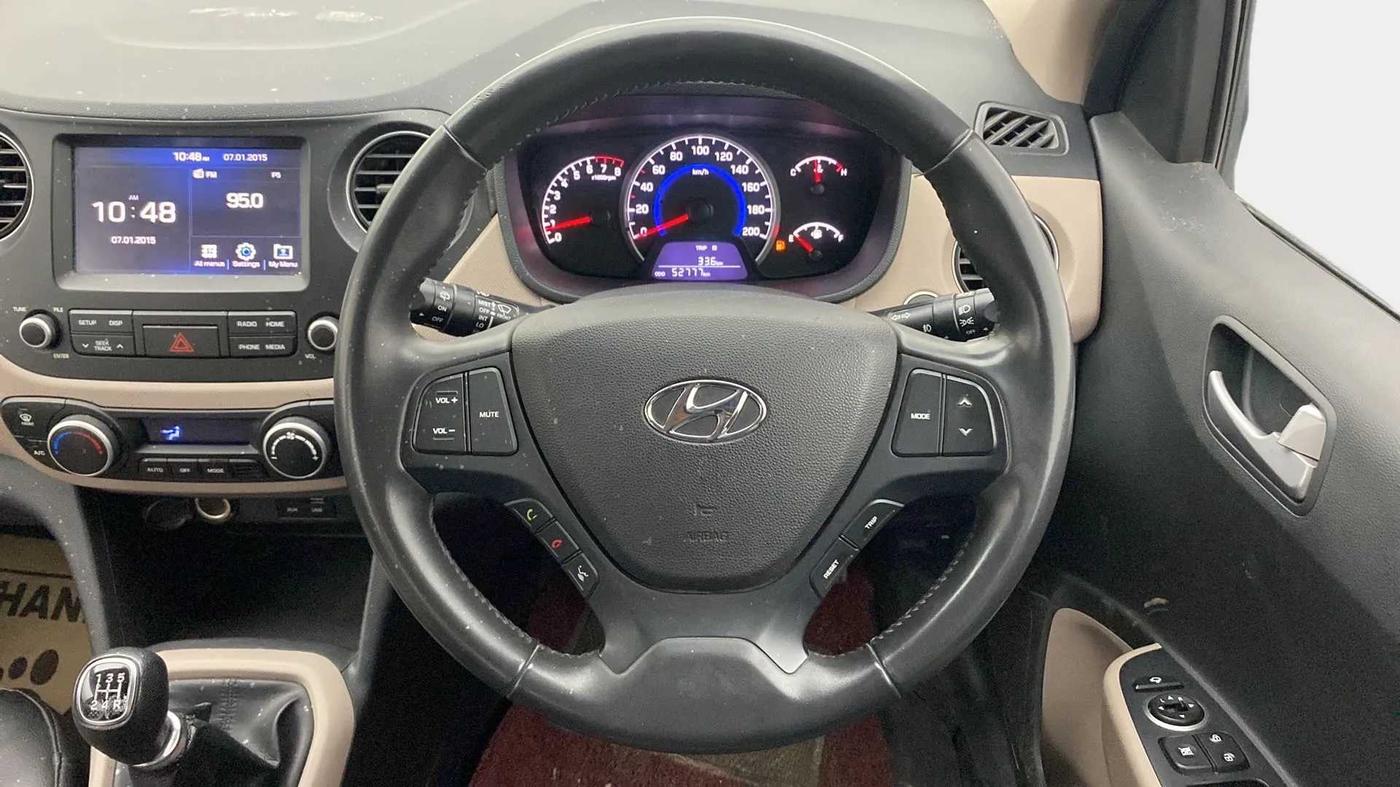 2018 Hyundai Grand i10 ASTA 1.2 KAPPA VTVT, Petrol, Manual, 52,878 km, Steering Wheel Close Up
