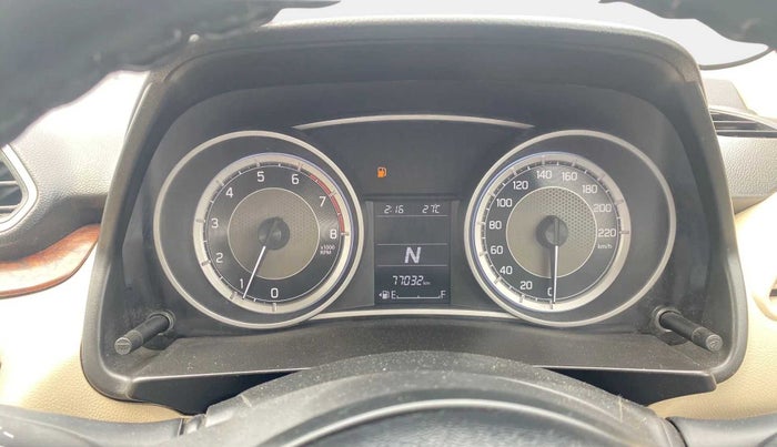 2019 Maruti Dzire VXI AMT, Petrol, Automatic, 77,121 km, Odometer Image