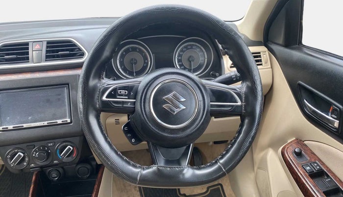 2019 Maruti Dzire VXI AMT, Petrol, Automatic, 77,121 km, Steering Wheel Close Up