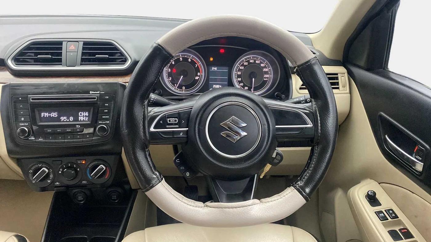 2017 Maruti Dzire VXI, Petrol, Manual, 35,892 km, Steering Wheel Close Up