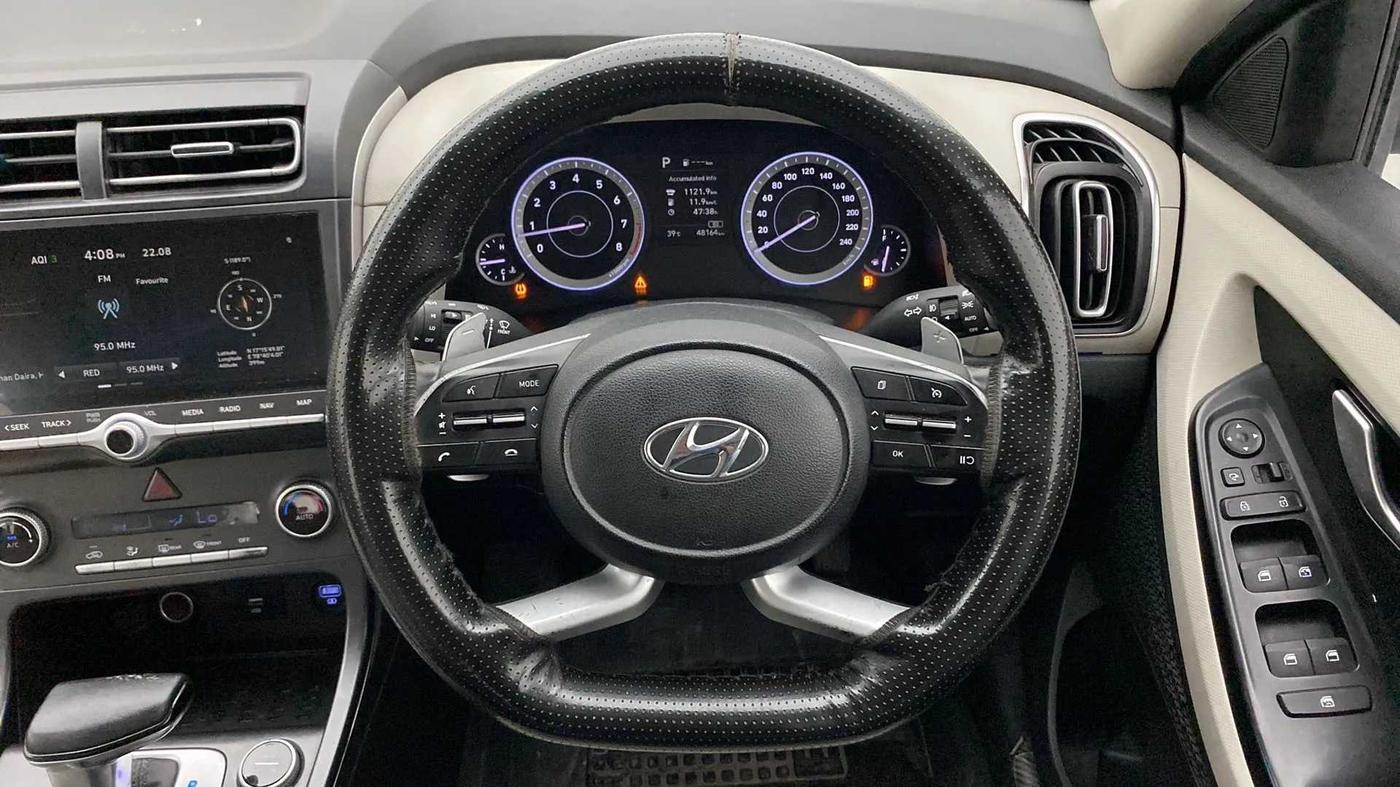 2020 Hyundai Creta SX IVT 1.5 PETROL, Petrol, Automatic, 48,096 km, Steering Wheel Close Up
