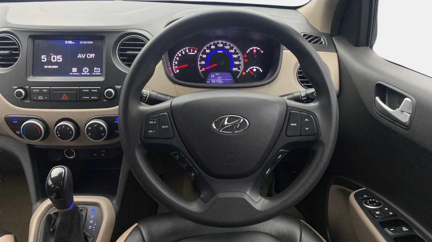 2019 Hyundai Grand i10 SPORTZ AT 1.2 KAPPA VTVT, Petrol, Automatic, 86,752 km, Steering Wheel Close Up